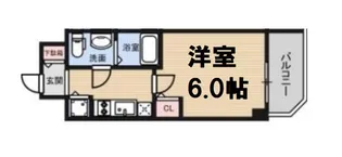 S-RESIDENCE北浜【13階】の間取り