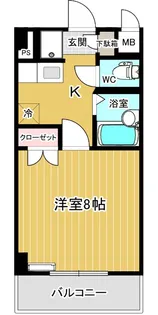 レジデンスひかり【1階】の間取り