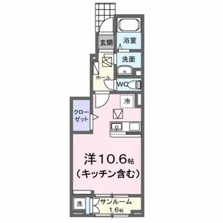 エテルノ Y A【1階】の間取り