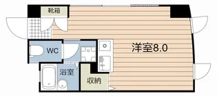 カレッジ鴨池【4階】の間取り