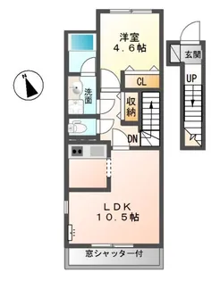 ヴェルジェI【2階】の間取り