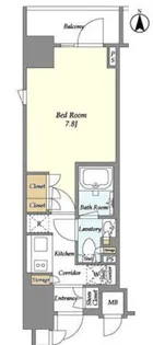 東京都新宿区東五軒町【マンション】の間取り