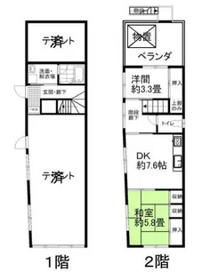 ビービーハウス【2階】の間取り