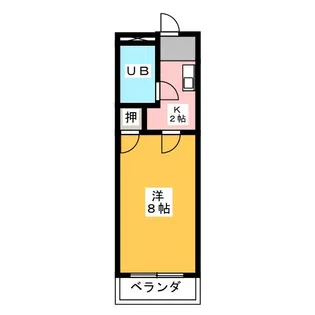ベストハイツ三ツ井【1階】の間取り