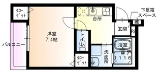 フジパレス鳳駅西VI番館【1階】の間取り