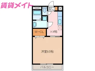 メルヴェーユ【3階】の間取り