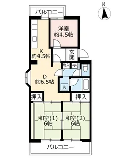 UR洛西福西公園【5階】の間取り