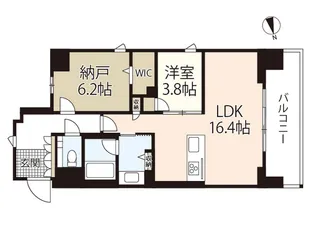 シャーメゾンステージ中央通り【6階】の間取り