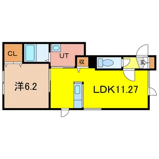 コスモアベニュー東光【2階】の間取り