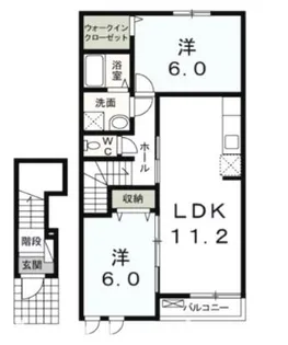 群馬県高崎市高浜町【アパート】の間取り