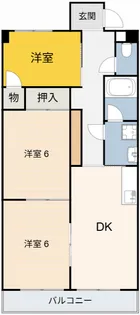 コーポ美華II【1階】の間取り