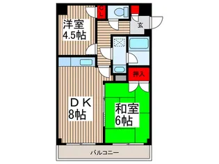 リバ-ハイツ【2階】の間取り