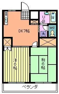 ベルメゾンオオノ【2階】の間取り