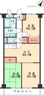 ローズ宮崎台【3階】の間取り