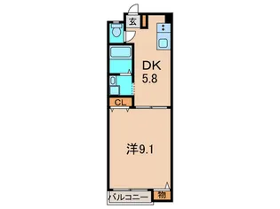 グレイス川西北館【3階】の間取り