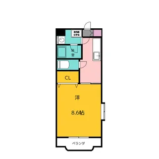 シャルマンヴィルI【1階】の間取り
