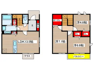 愛知県名古屋市瑞穂区春山町【一戸建】の間取り