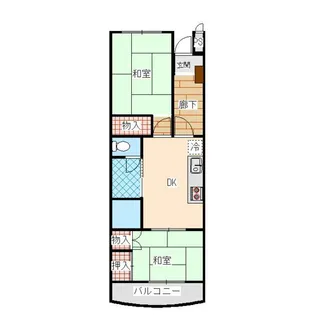 阿子島ハイツ【2階】の間取り
