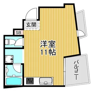 大阪府大阪市城東区中央2【マンション】の間取り