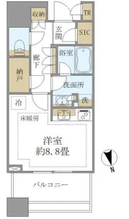 白金ザ・スカイ東棟【7階】の間取り