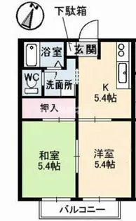 2Kの間取り画像