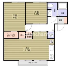 エステートピア荒井【2階】の間取り