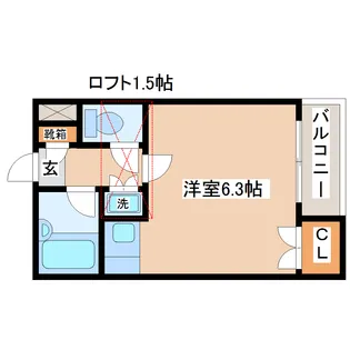 ロイヤルヒルズ富沢I【3階】の間取り