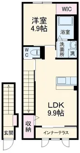 神奈川県秦野市南矢名5【アパート】の間取り