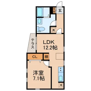 神奈川県横浜市保土ヶ谷区峰岡町3【アパート】の間取り