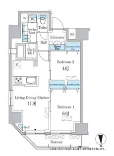 東京都墨田区横網2【マンション】の間取り