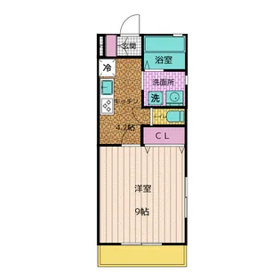 1Kの間取り画像