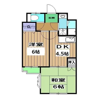 嵯峨野フラット【3階】の間取り