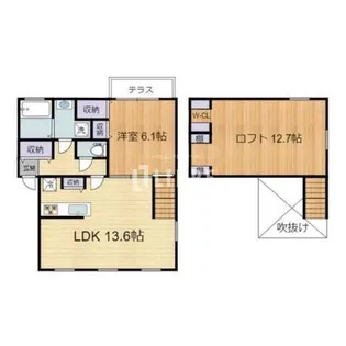 東京都府中市南町6【アパート】の間取り