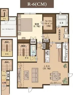 ユーソニアン・ひ生Bの間取り