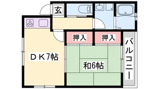 Jシープレス寺前【1階】の間取り