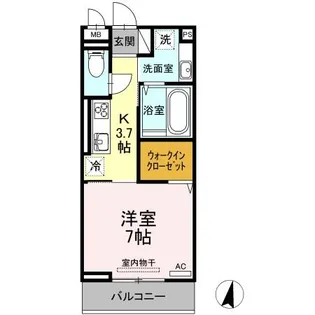 アイリーブ南佐古【2階】の間取り