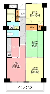 神奈川県小田原市扇町5【マンション】の間取り
