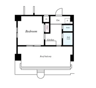 スカイコート新宿新都心第二【6階】の間取り