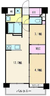 埼玉県朝霞市北原1【マンション】の間取り