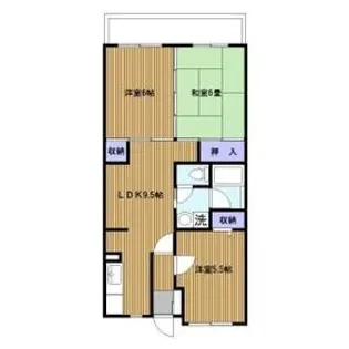 サニーハウス松風【3階】の間取り