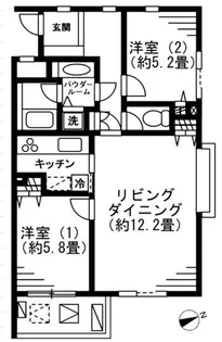 LANAI COURT CLASSIC【2階】の間取り