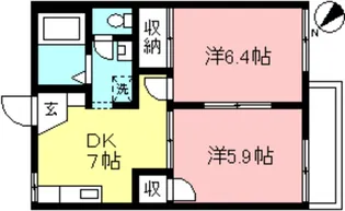 Domielu NOGAWA A【1階】の間取り