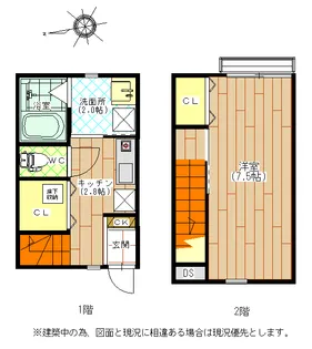 伊・ダンセ弐番館【1階】の間取り