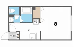 パナハイツスカイラーク【1階】の間取り