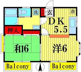 イノコーポ【1階】の間取り