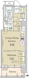 東京都品川区東五反田4【マンション】の間取り
