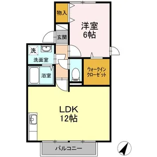 フレマリール新井田【1階】の間取り