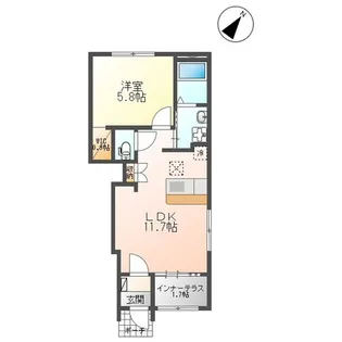 グリーン【1階】の間取り