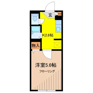 メディオ三鷹【1階】の間取り