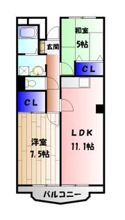 ヴィラアシェンダ【3階】の間取り